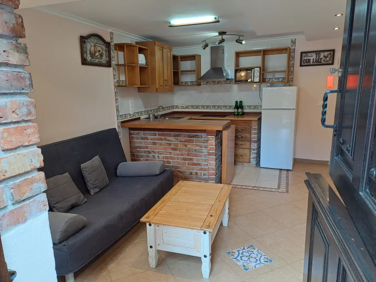 Cocina-salón de la casa de la planta baja